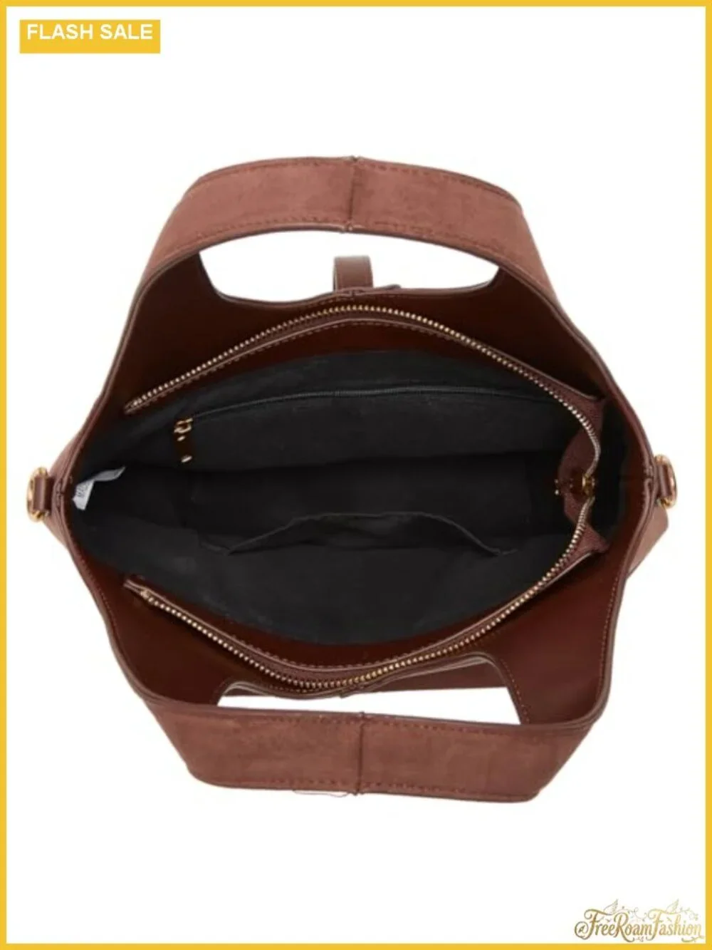Women Bucket Bag PU Leather Hobo Shoulder Crossbody Tote Handbag